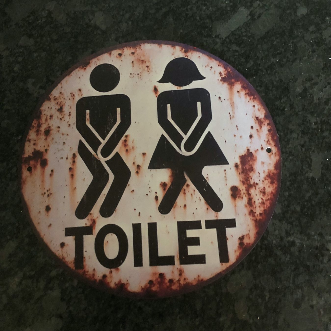 Insegne: Retro Blechschild "Toilette" - für drinnen oder draussen – Nuovo e nell'imballaggio originale da Ittenthal venduto da Hwaggis 1