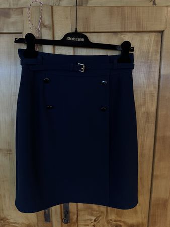 Original Alexander McQueen Jupe, ital. Gr 42, königsblau