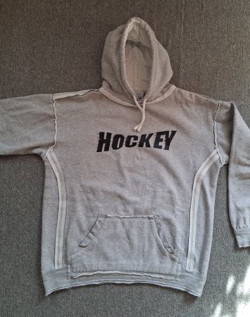 Inter Hockey Kapuzenpullover grau mit Aufdruck, M