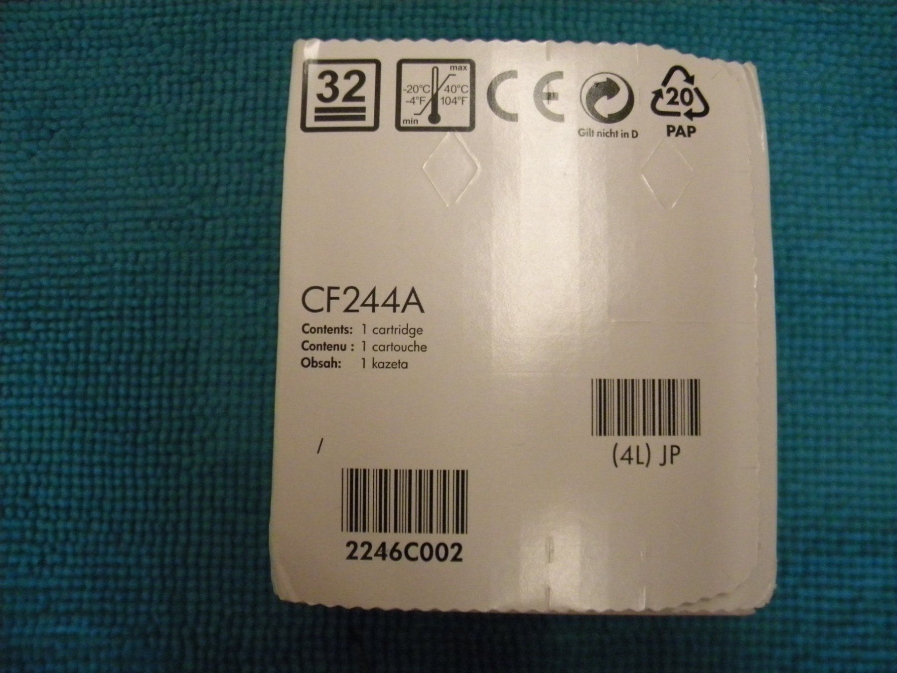 Hewlett Packard Cartucce per stampanti & toner: CF244A  44A – Nuovo e nell'imballaggio originale da Bühler venduto da Wini100 2