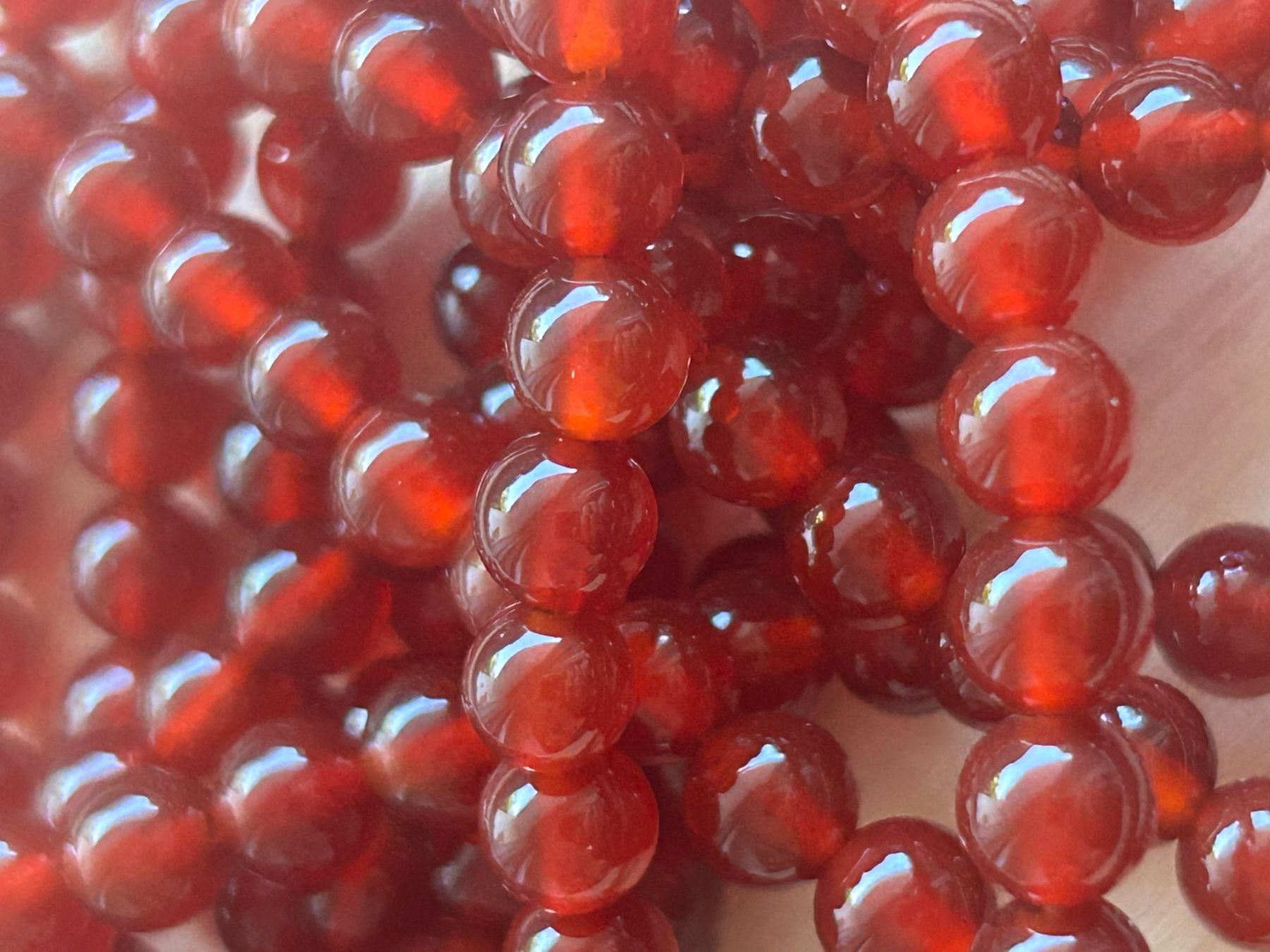 Minerali & Pietre curative: Strang echte Karneol beads 6 mm – Nuovo e nell'imballaggio originale da Niederrohrdorf venduto da Ytobi 1
