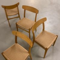 4x Hans Wegner Stühle CH23 Denmark Designklassiker