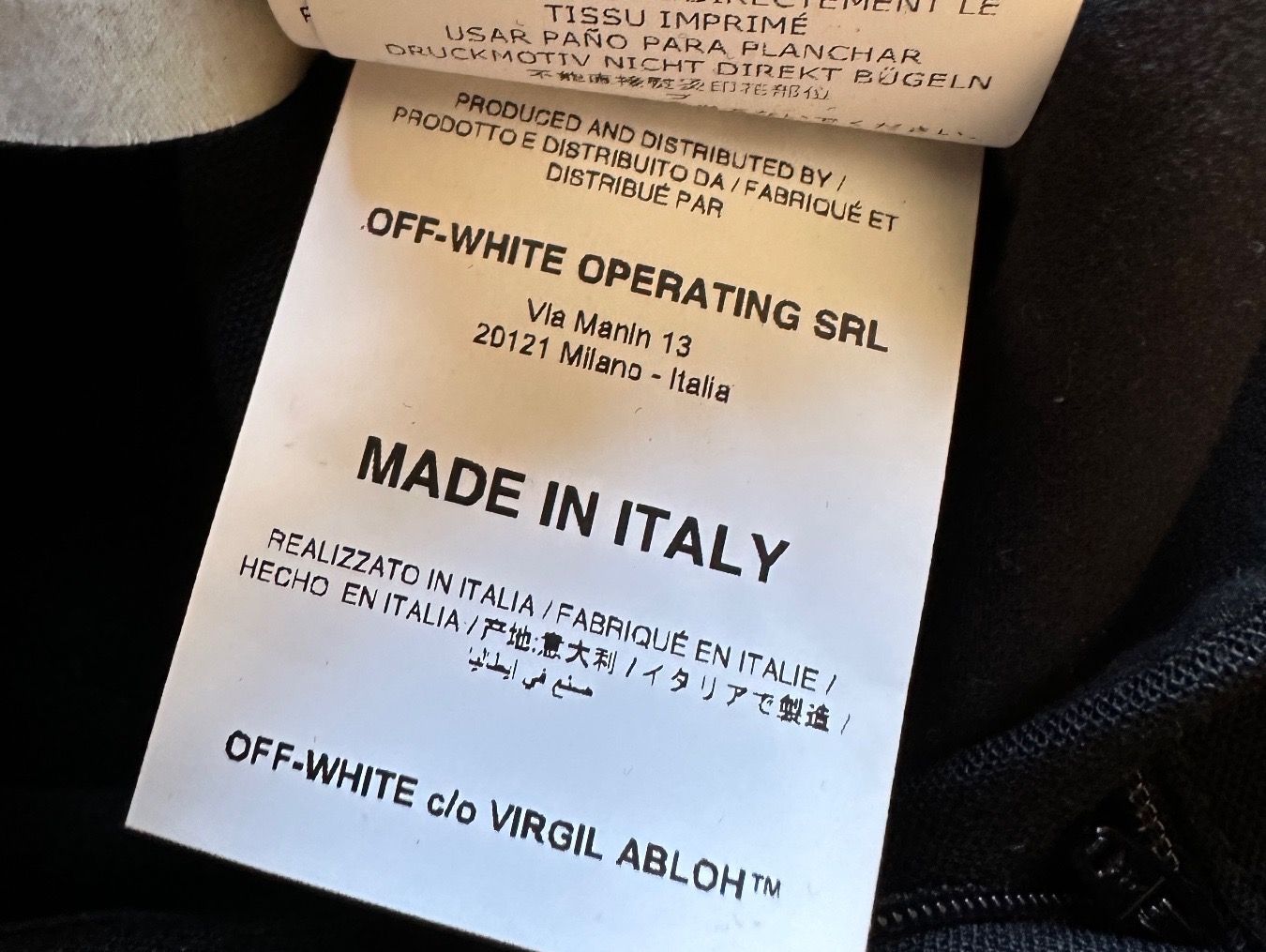 Off-White Pantaloni: Off White black tailored pants – Nuovo (secondo la descrizione) da Genève venduto da kam_m6mq 7