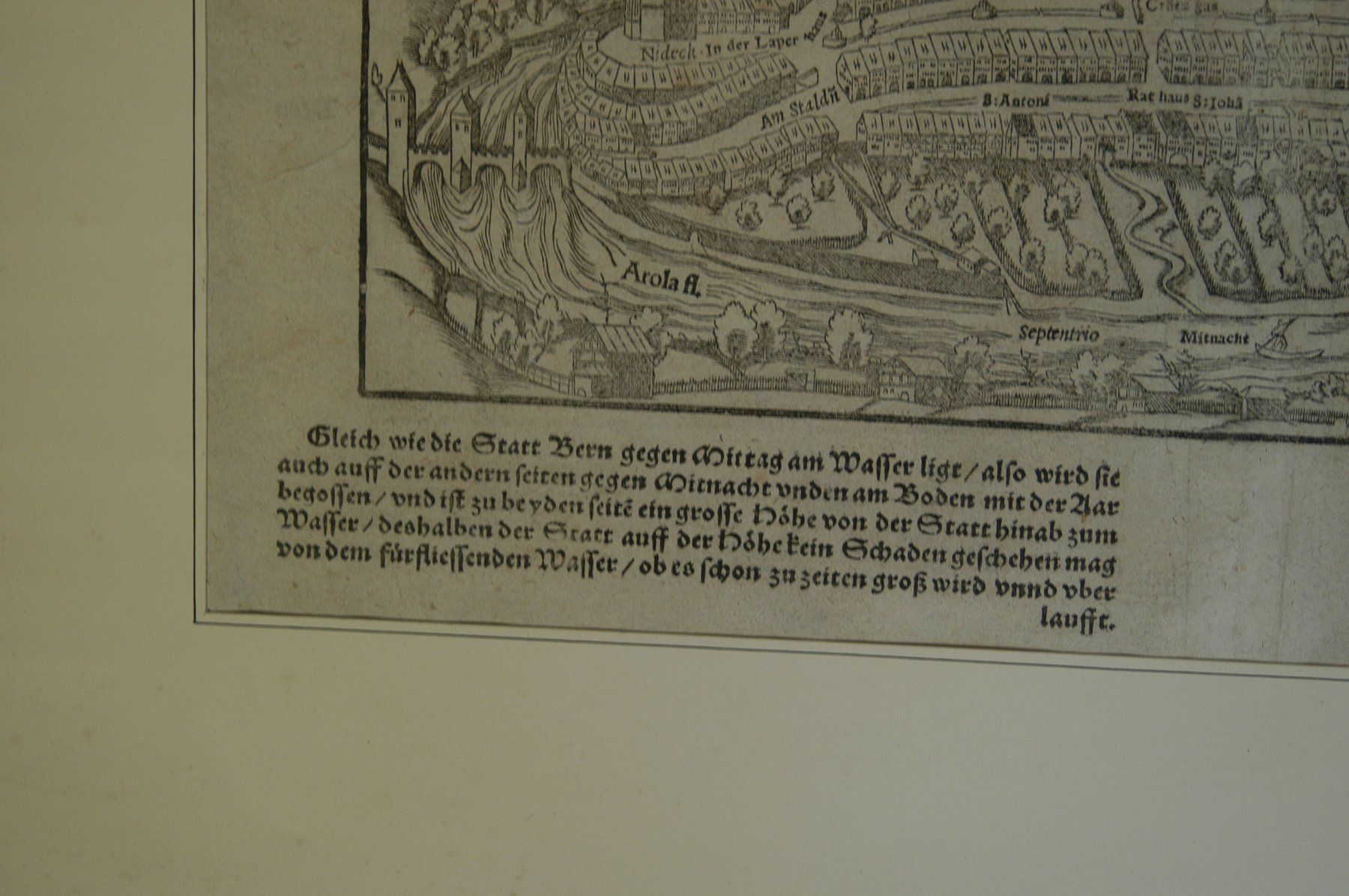 Stiche: Antiker Stich von Bern Doppelrahmen – Gebraucht aus Herisau von Wisen 4