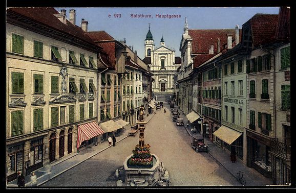 Cartes postales: AK Solothurn, Hauptgasse – D'occasion à Berlin par bartko-reher
