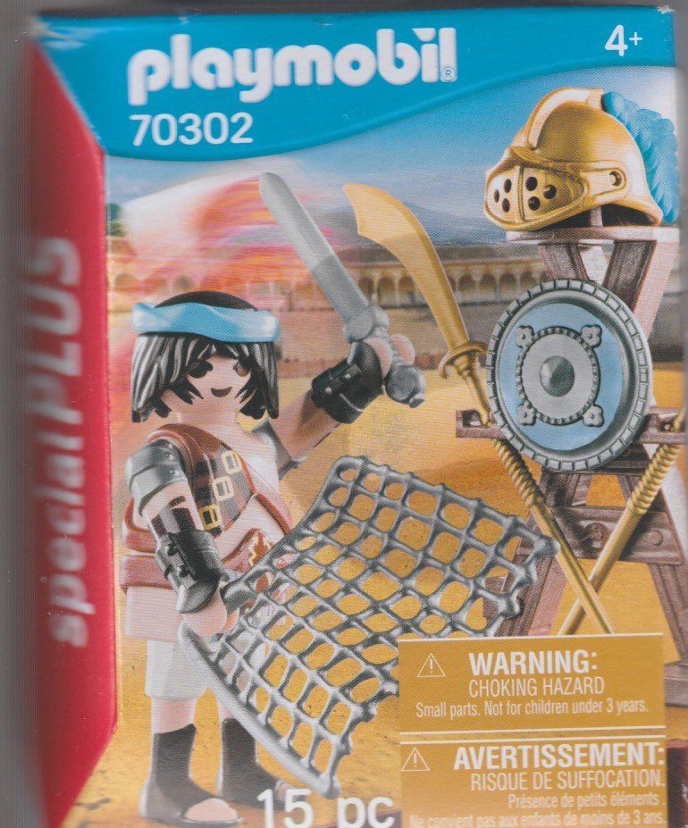 Playmobil Spielzeuge: PLAYMOBIL SPECIAL PLUS FIGURE 70302 GLADIATORE CON SUPPORTO – Neu und originalverpackt aus Vezia von Aquarius_Age