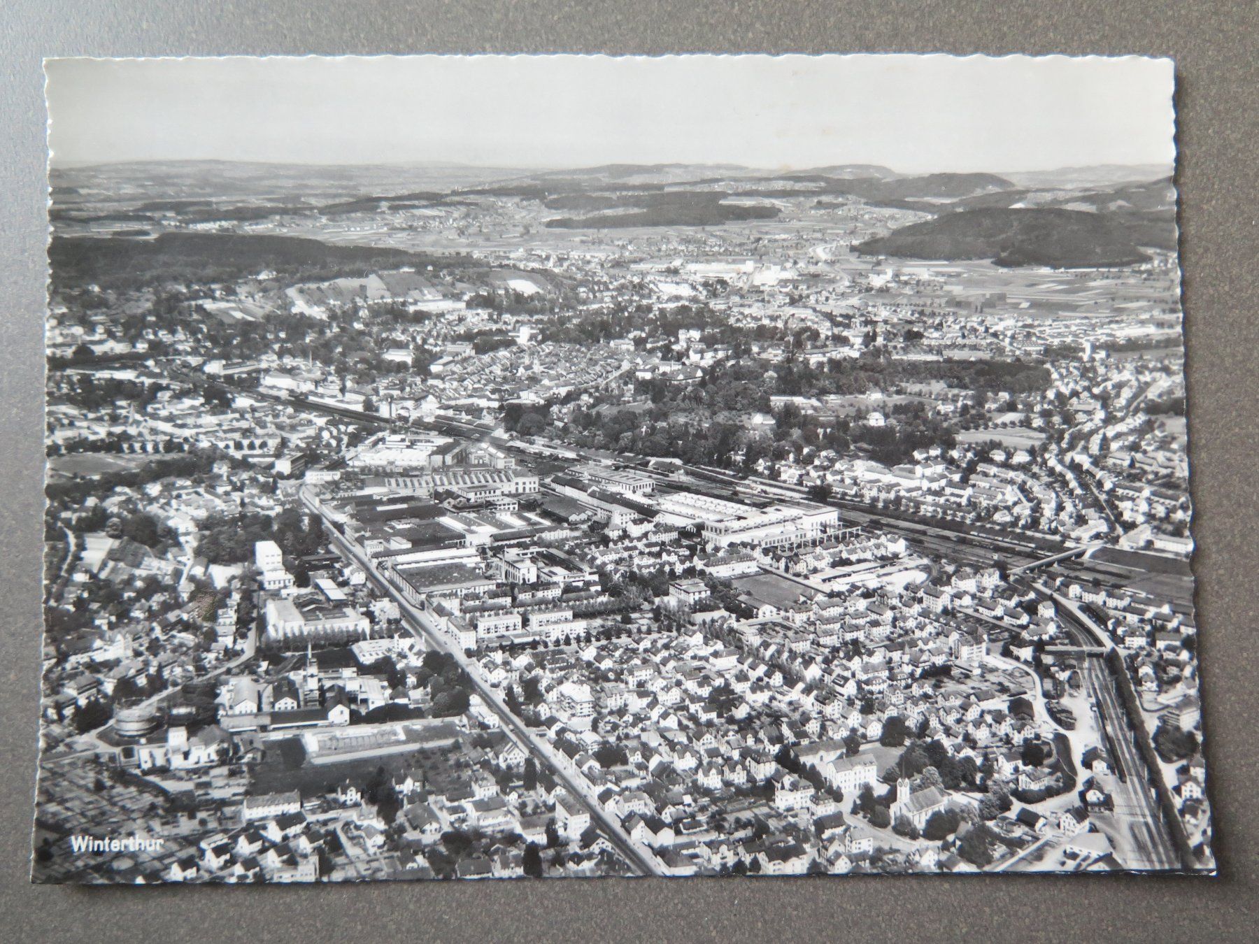 Cartoline postali: WINTERTHUR - FLUGAUFNAHME – Usato da Wittenbach venduto da lipasal