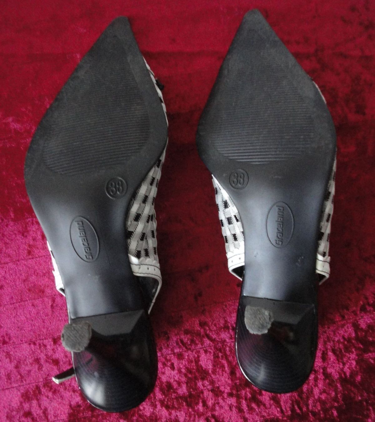 Graceland Scarpe da donna: Retro-Pumps mit Vichy-Karos Gr. 38 – Usato da zürich venduto da parts5060 4