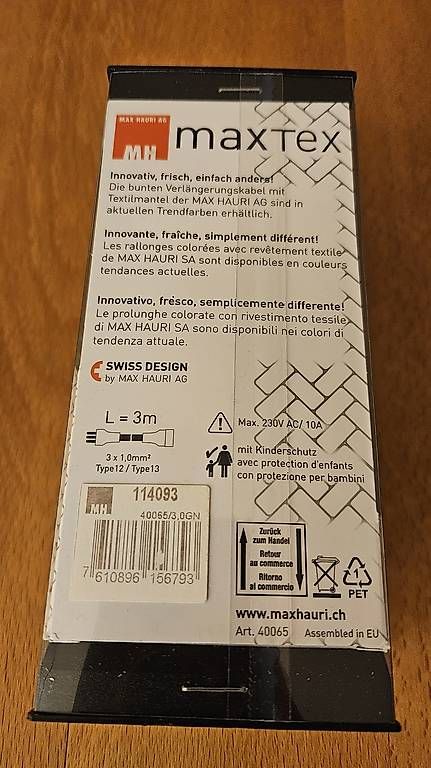 Kabel: Verlängerungskabel 3m – Neu und originalverpackt aus Müllheim Dorf von fetho 1