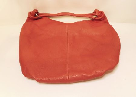 Leder Hobo Handtasche Rot/Koralle – MADE IN ITALY – Wie neu