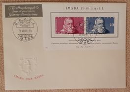 1948, IMABA Block auf FDC ohne Adresse