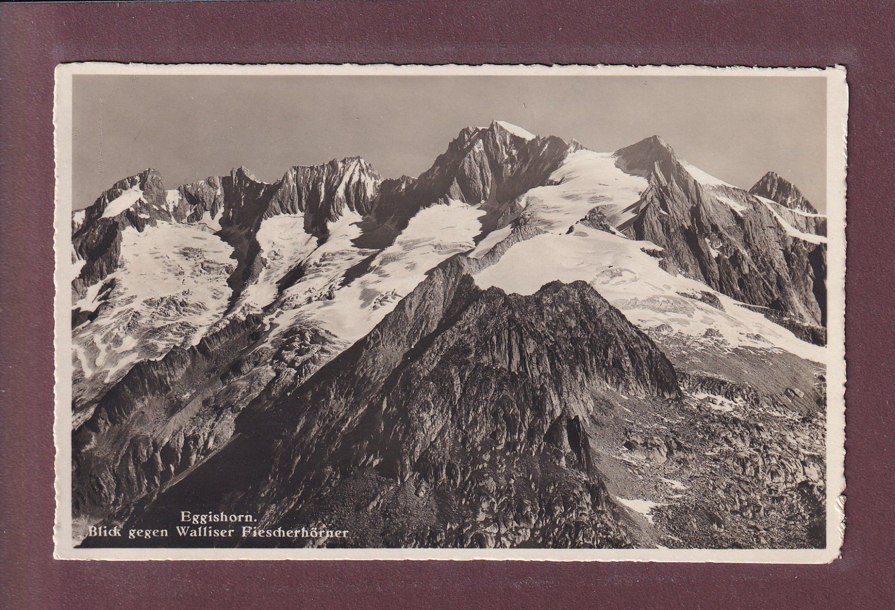 Cartes postales: EGGISHORN - Fiescherhörner – D'occasion à Pully par nicecards