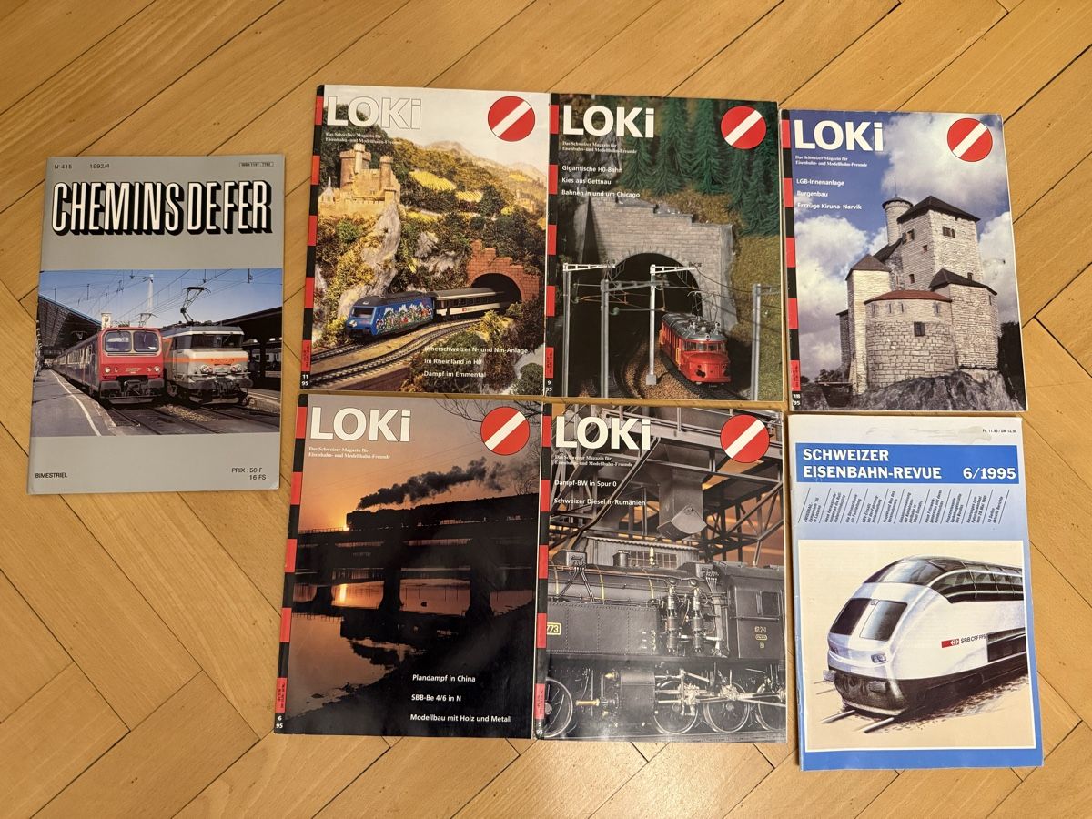 Riviste & Magazine: 7 verschiedene Eisenbahn Revues – Usato da Biel/Bienne venduto da fxgindrat82
