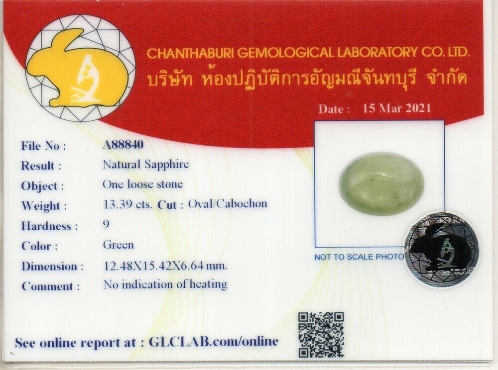 Edelsteine: 13,39 ct Saphir naturel, avec certificat – Gebraucht aus Carouge GE von Crystal_Energy 1