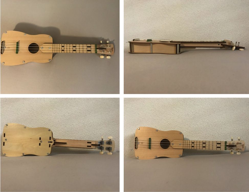 Ukulele Bausatz in Modulbauweise, Holz, zusammengebaut Kaufen auf Ricardo