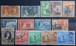 Gold Küste Ghana Lot mit alten Werten I