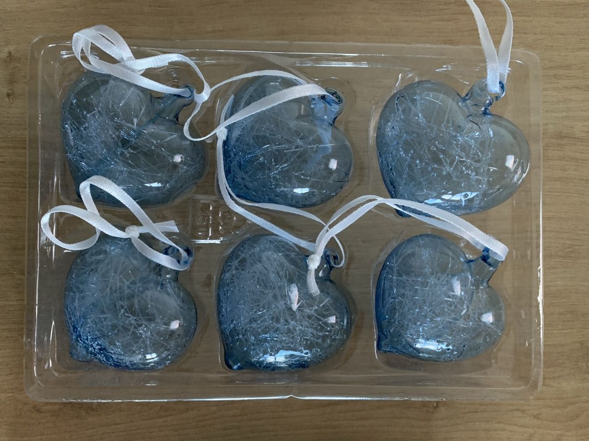Ikea Tutte le decorazioni: 12x Glas Herzen blau – Usato da Wilen b. Wil venduto da Huibuh 1