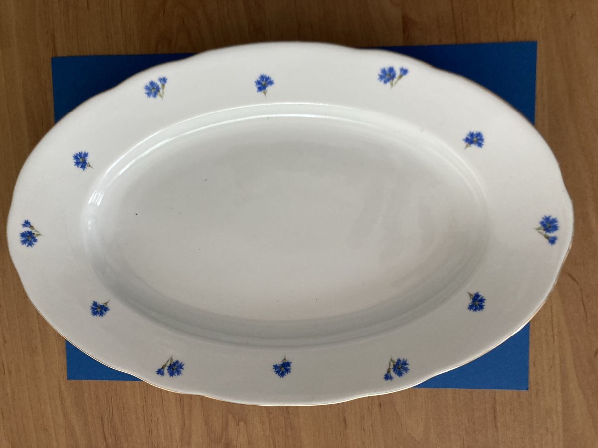 Kahla Piatti di portata: Kornblumen Platte 32x20 cm – Usato da Schüpfheim venduto da lenny25