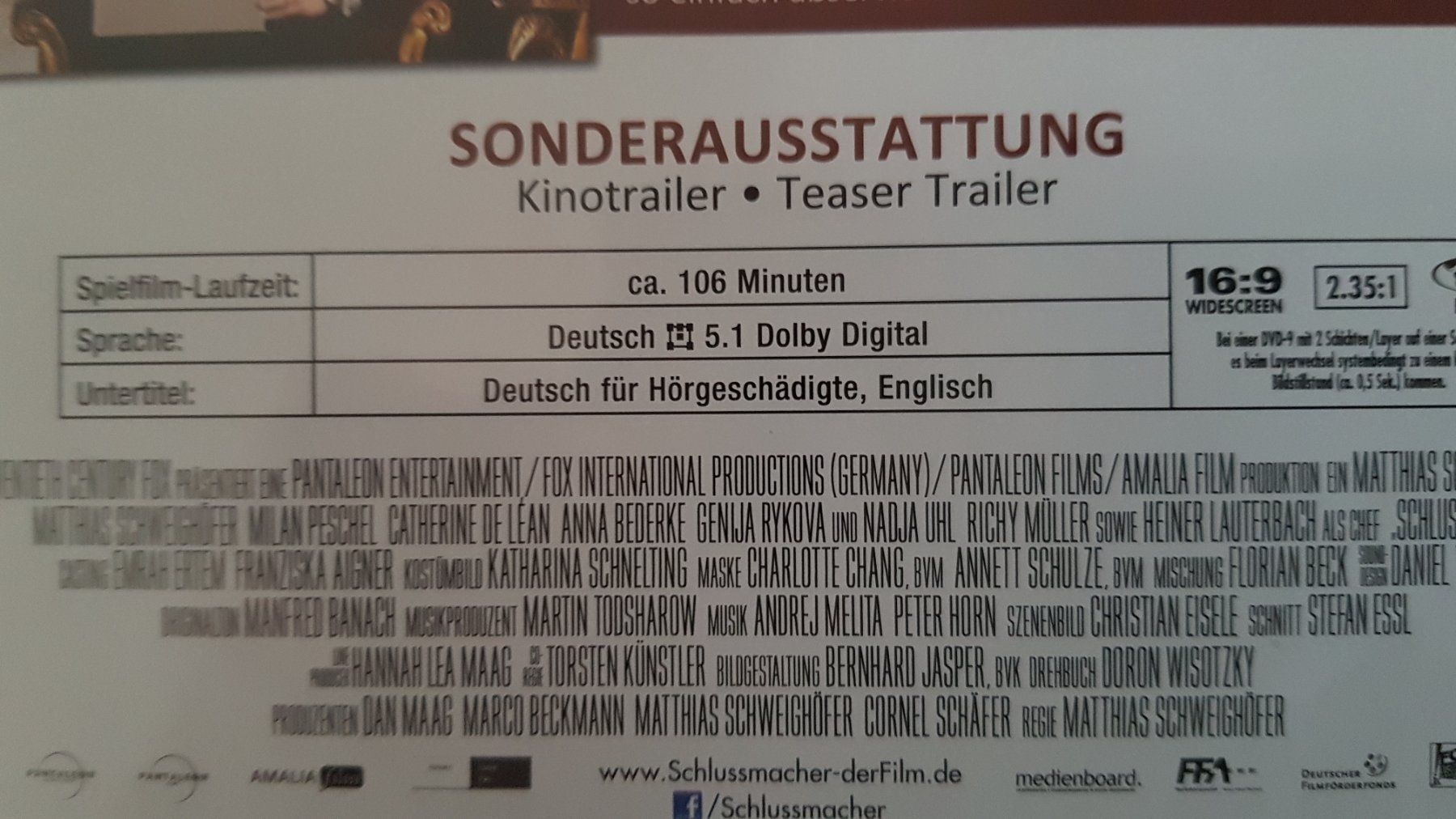 Tutti i DVDs: DVD Schlussmacher – Usato da Oetwil am See venduto da fineli2 1