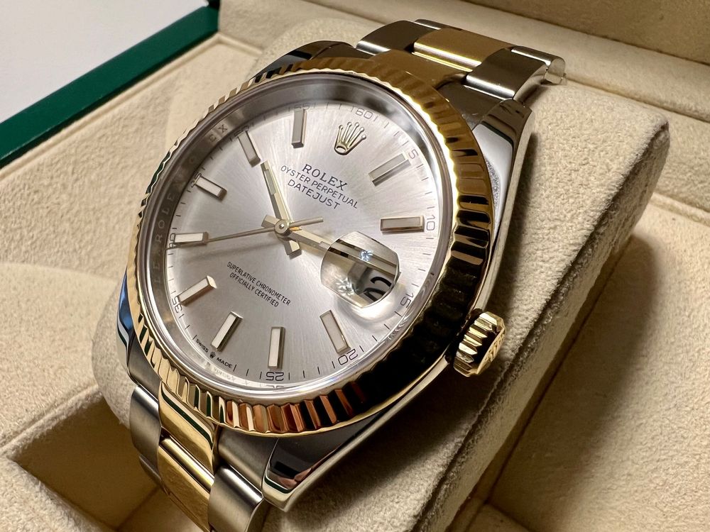 ROLEX Datejust 41 Oystersteel & Yellow gold - Sundust dial | Kaufen auf ...