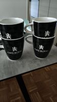 4 Kaffeetassen Cafe Royal schwarz wie neu