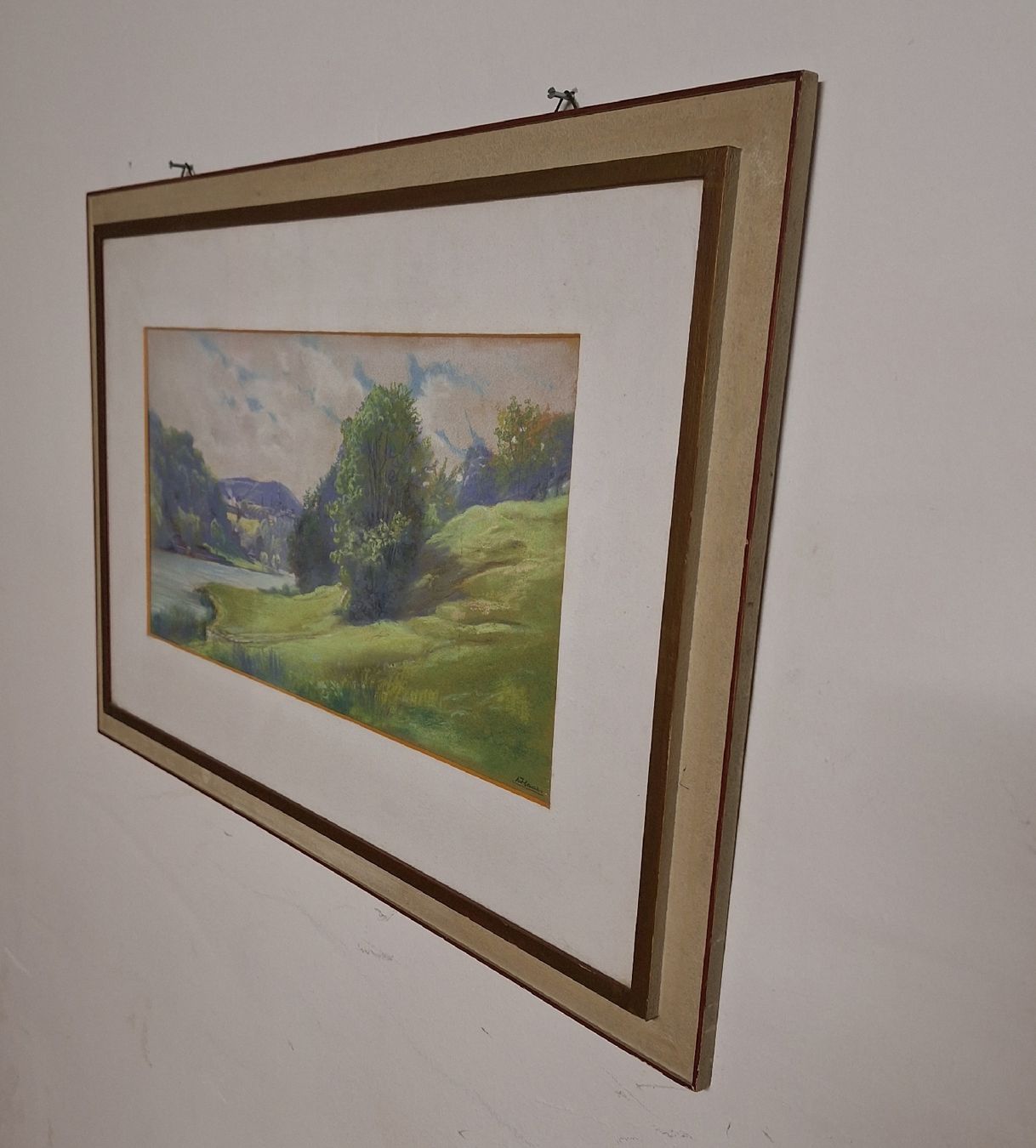 Gemälde: Gemälde Öl Landschaft von A.Haas. b. 1900 Schweizer – Gebraucht aus Fahrweid von SMILE.5 8