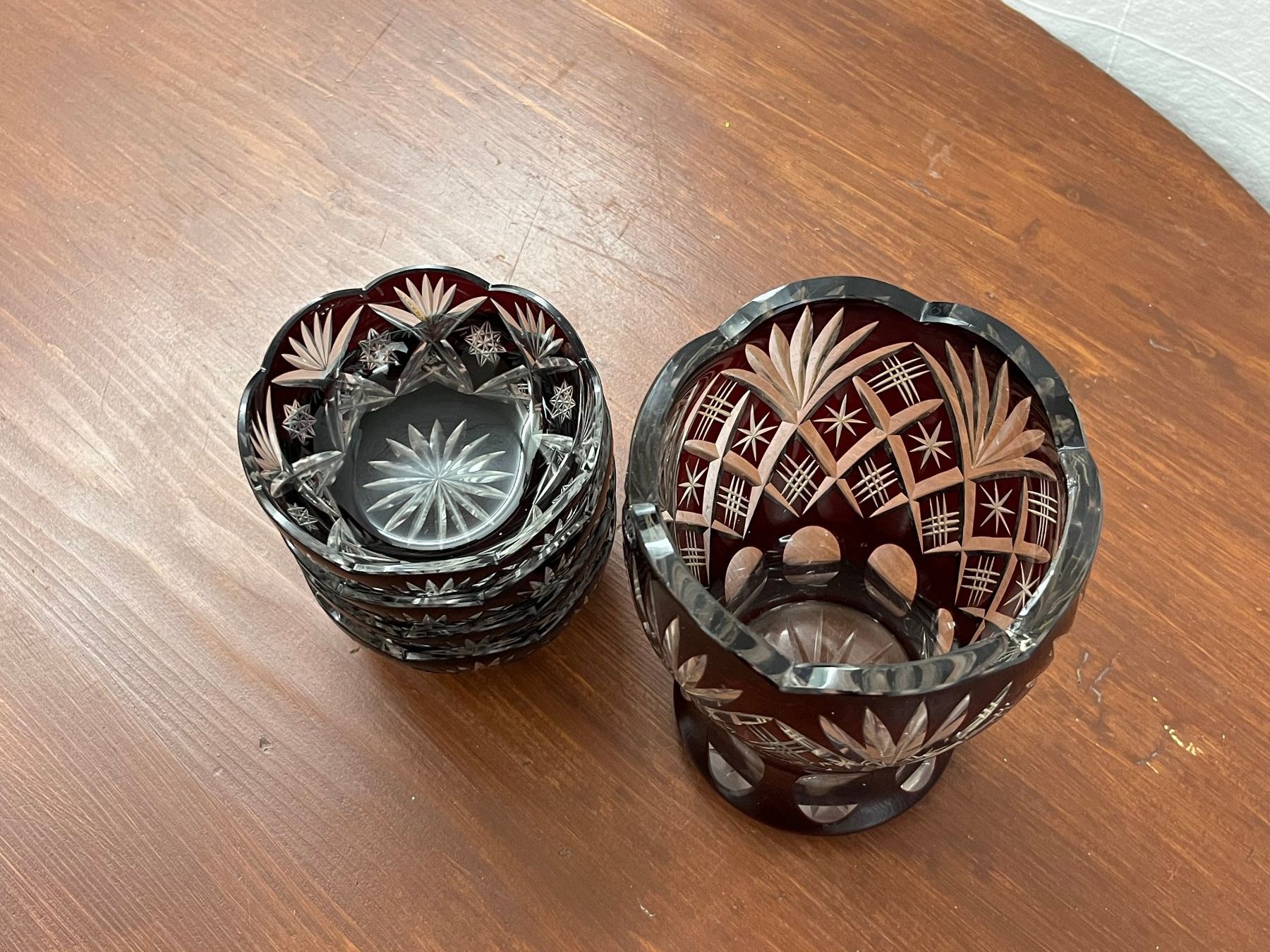 Vasen & Gefässe: Bleikristall Vase + 4 Schalen – Gebraucht aus Lenz von Klimbim7083 4