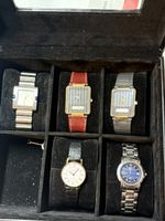 Lot de 5 montres diverses Tissot Buler Bucherer état usé