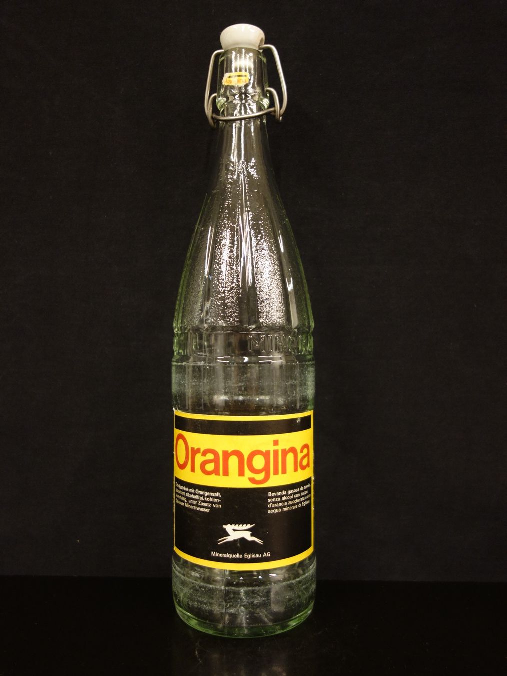 Bicchieri, Caraffe & Bottiglie: alte Flasche ORANGINA 1969 SIEGWART – Usato da Kerzers venduto da Flaschenposten