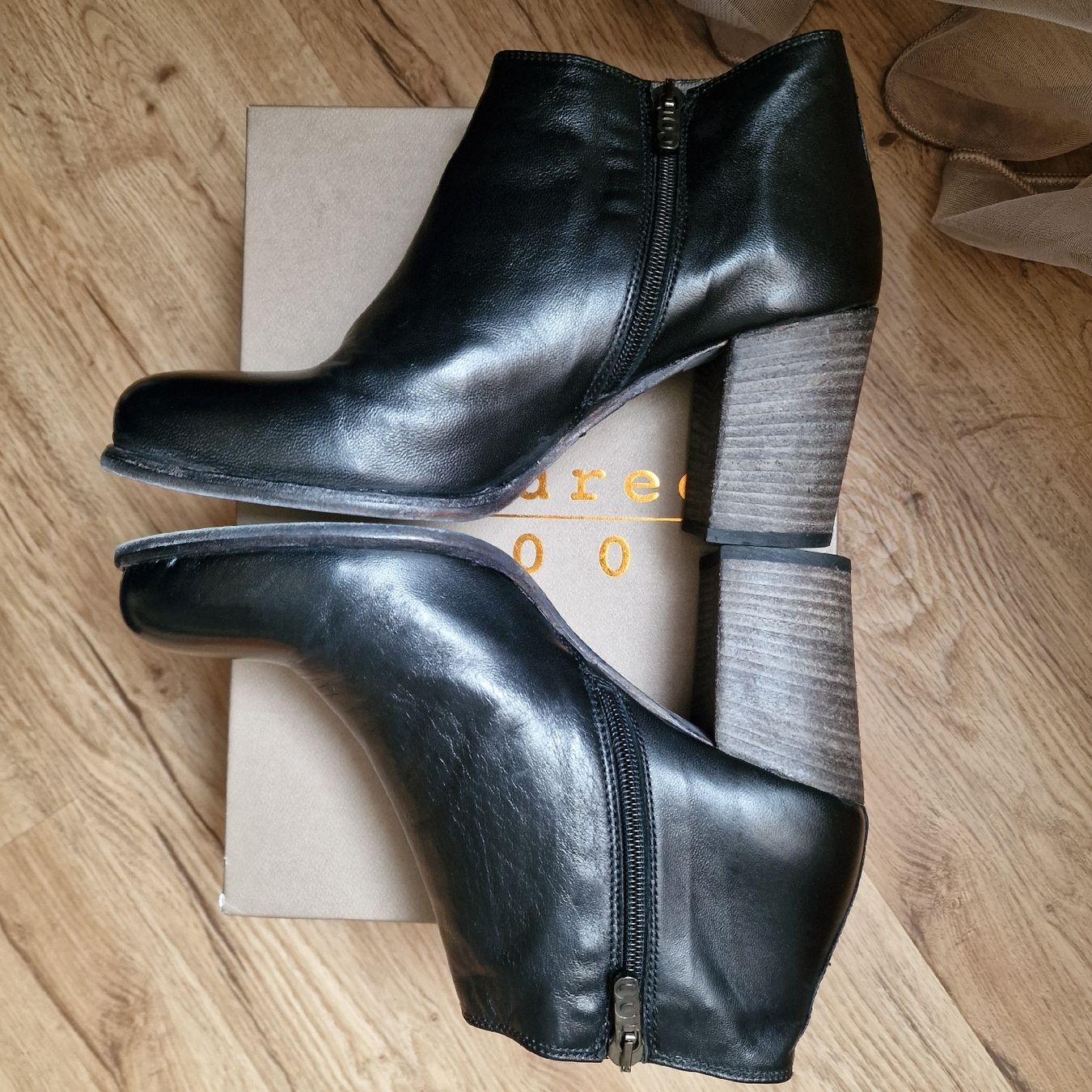 Scarpe da donna: Leder Ankle Boots "Hundred 100", Gr. 39, schwarz – Nuovo (secondo la descrizione) da Mönchaltorf venduto da nzhuravel 4