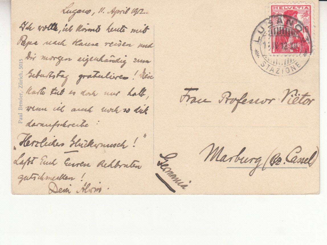 Cartoline postali: Gandria 1912 – Usato da Bürglen TG venduto da StampGraf 1