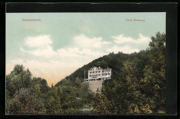 Ansichtskarten: AK Mannenbach, Hotel Wartburg, 1911 – Gebraucht aus Berlin von bartko-reher