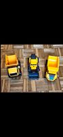 Lot de 3 engins de chantier jouets couleur jaune