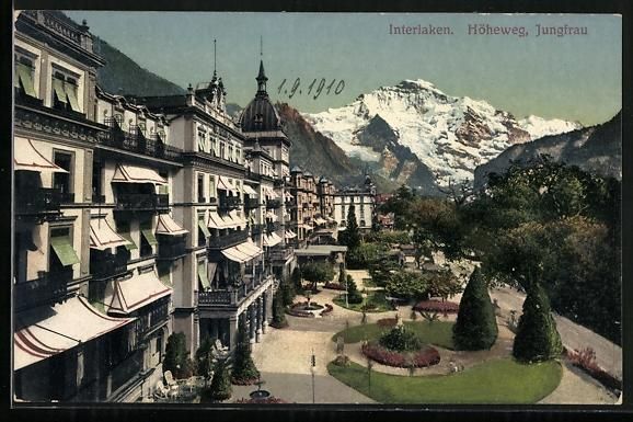Cartes postales: Interlaken, der Höheweg mit gewaltigem  – D'occasion à Berlin par bartko-reher