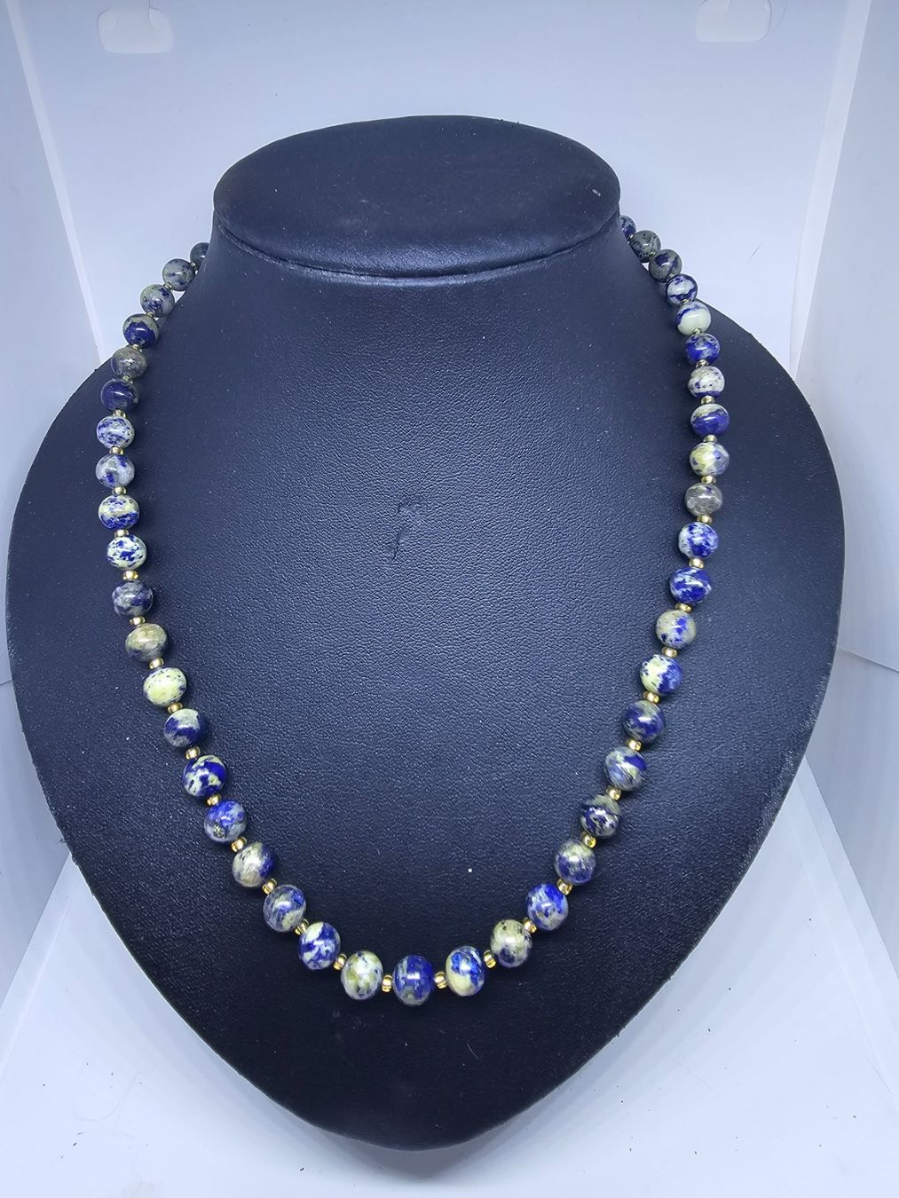 Pietre preziose: Lapislazuli Halskette – Nuovo (secondo la descrizione) da Aarberg venduto da Fischkeller 1