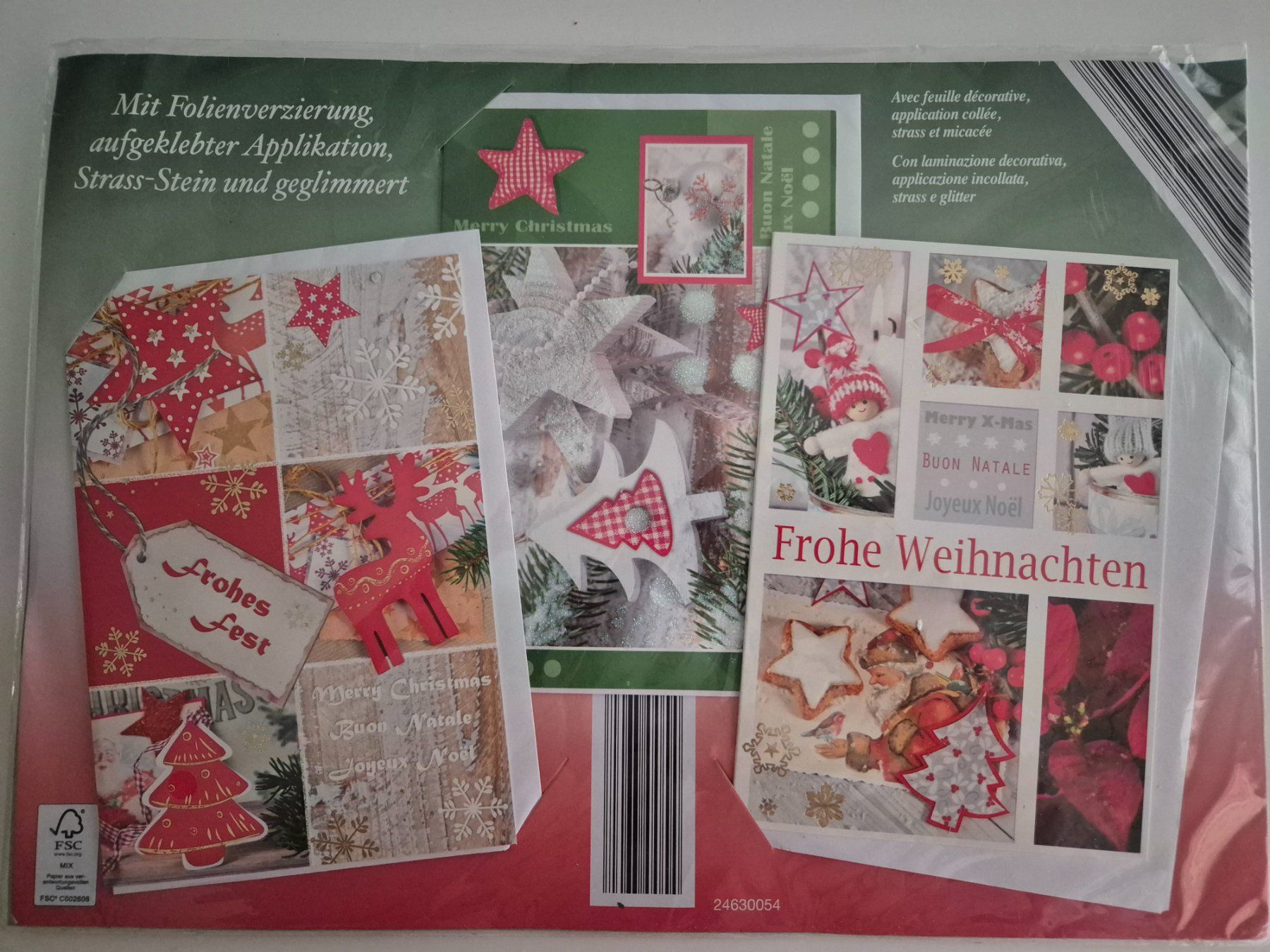 Cartoline: 6 Handkonfektionierte Weihnachtskarten (Neu) – Nuovo e nell'imballaggio originale da Zürich venduto da pau_y8mv 1