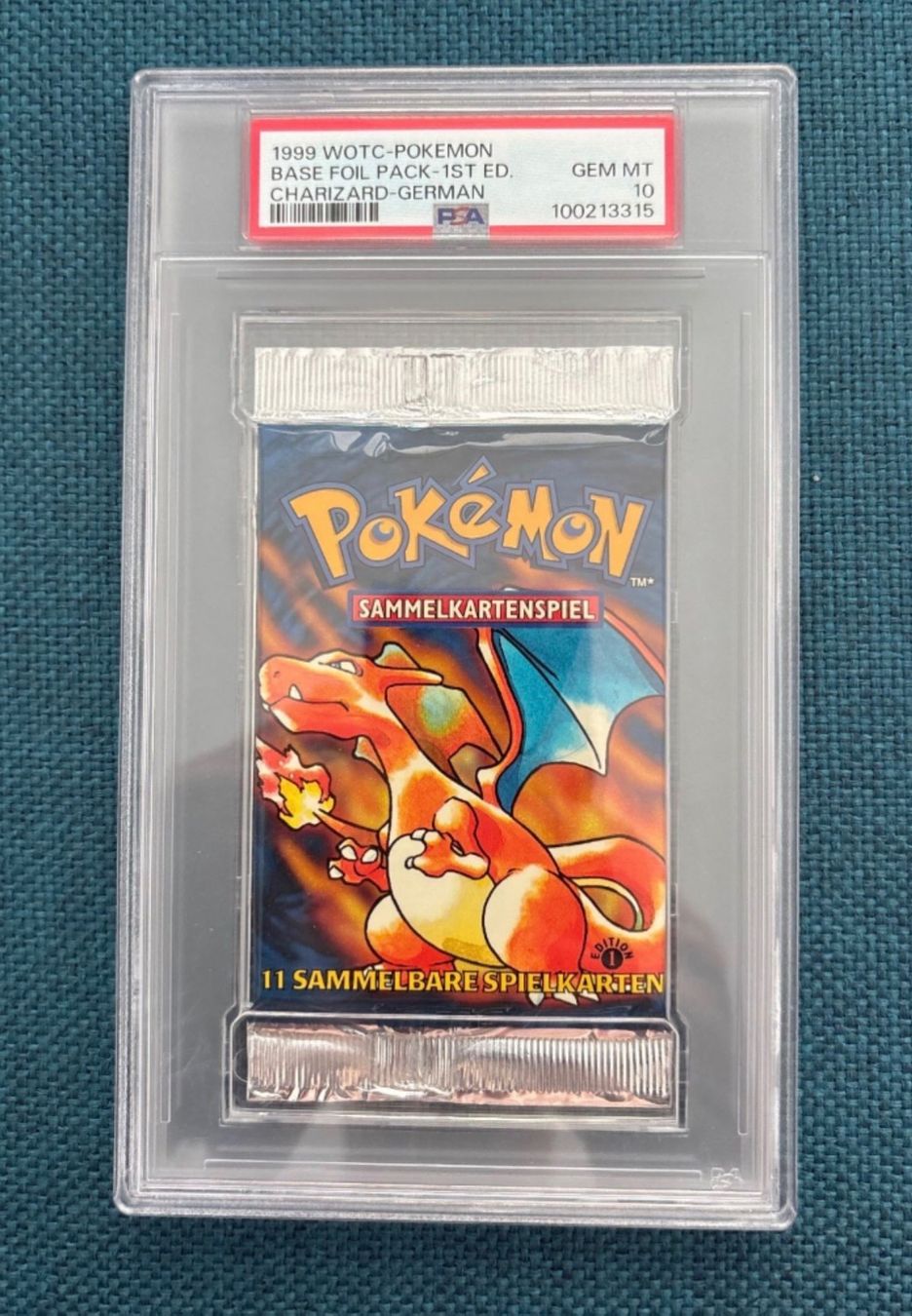 Pokémon Sammelbilder & Trading cards: Pokemon PSA 10 Glurak Booster mit Rahmen – Neu und originalverpackt aus Buchs AG von Troja14