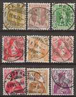 CH101 - 3 séries 1907-1909 obl.