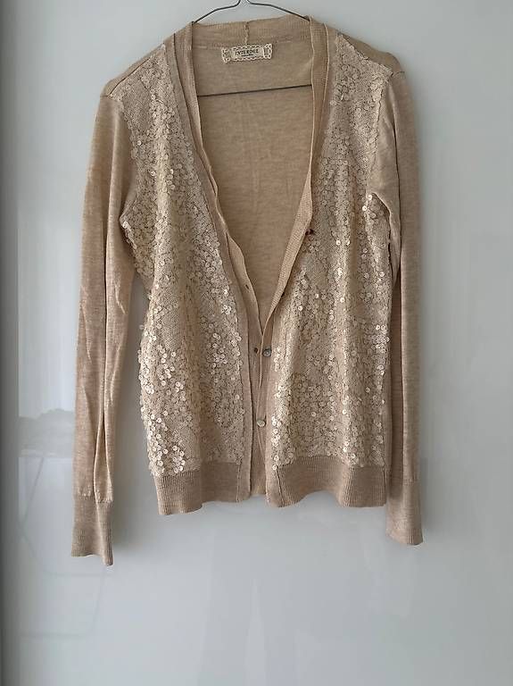 Gilet & Giacche senza maniche: Jaquette beige à paillettes S – Usato da Chêne-Bougeries venduto da Luke17 2