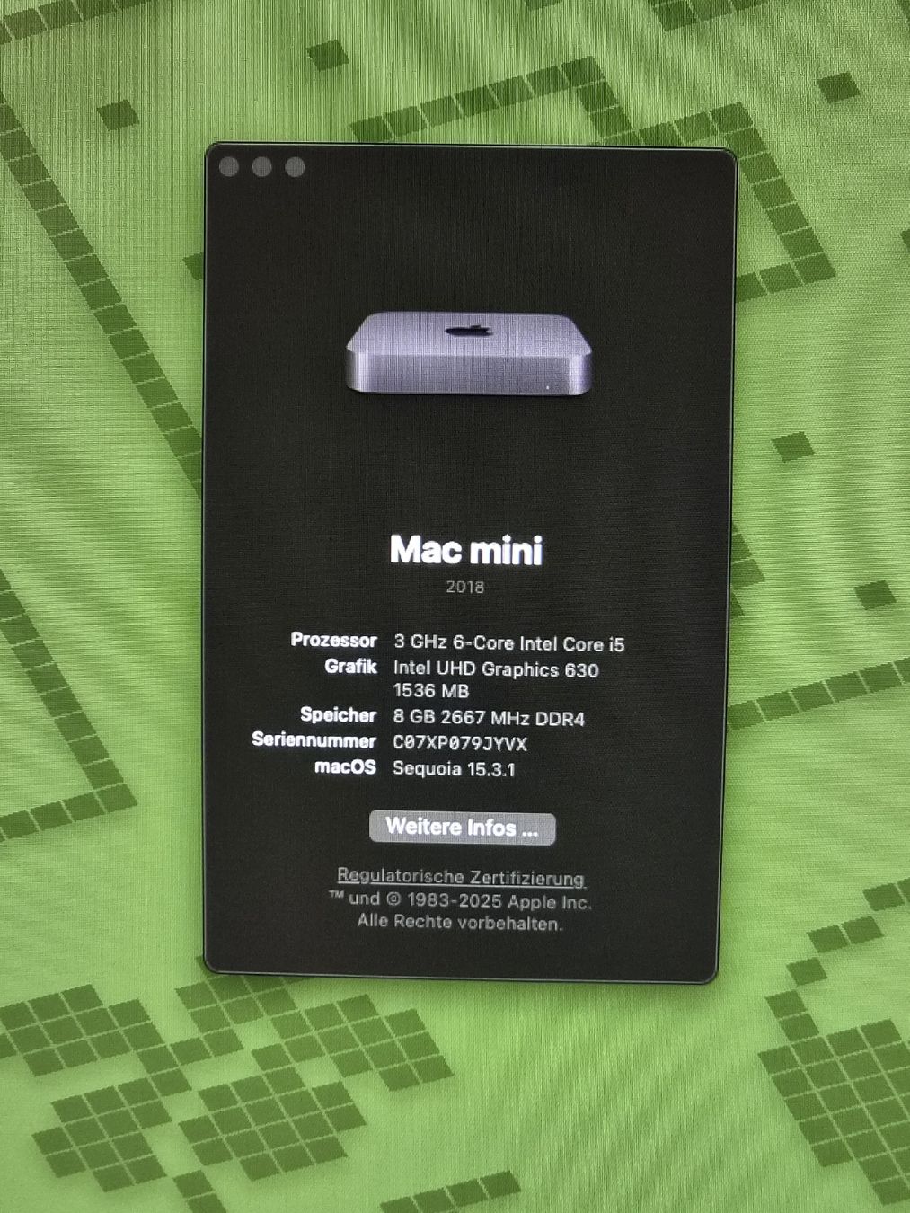 Apple PC: Mac mini 2018 Intel i5 8gen, 8GB Ram, 256Gb, 4 Thunderbolt 3 – Usato da Schaffhausen venduto da P3ntiumii 5