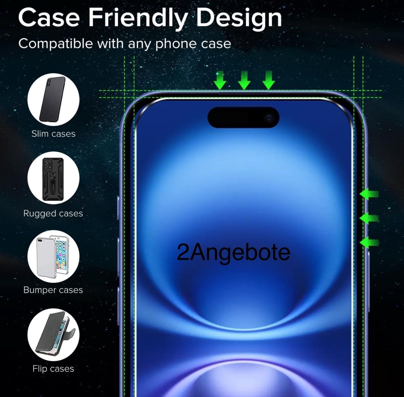 Apple Cover & Protezioni schermo: iPhone 16 Panzerglas / Tempered Glass – Nuovo e nell'imballaggio originale da Rudolfstetten venduto da 2Angebote 1