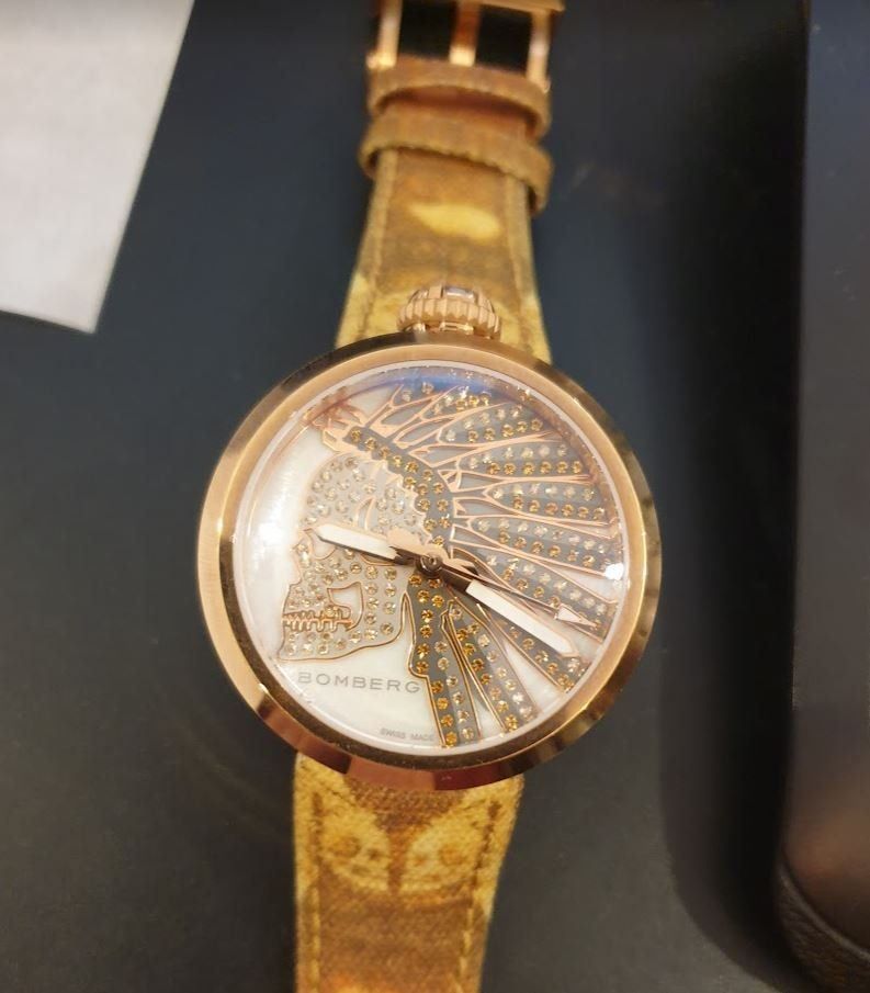 Bomberg Orologi: Bomberg 1968 Indian Skull Brown Lady – Nuovo (secondo la descrizione) da Chabrey venduto da Horology 4