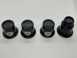 Lupen Set 5x, 10x, 15x, 20x