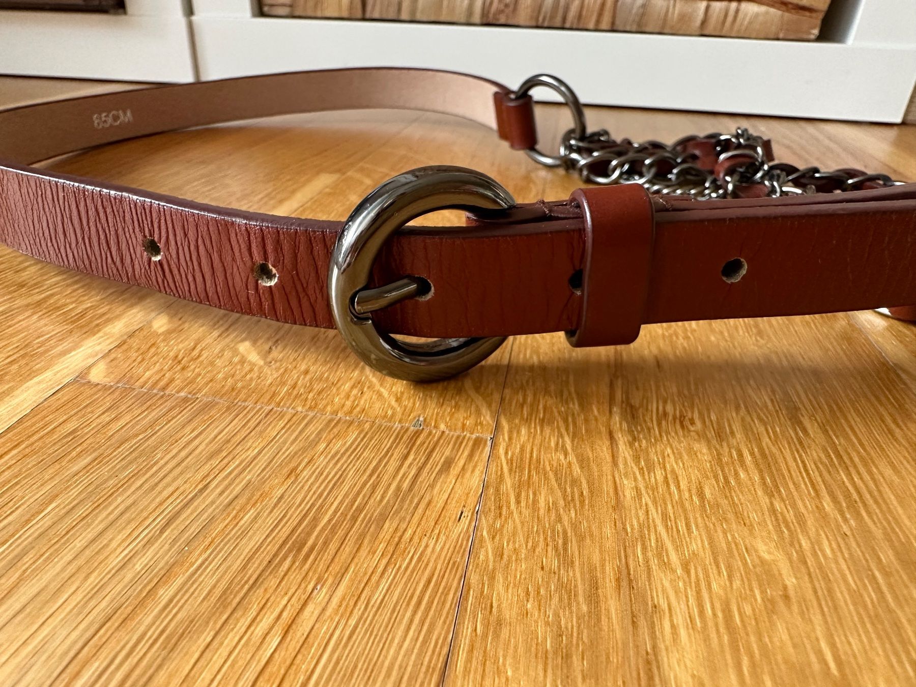 Gürtel: Naf Naf Gürtel Leder braun 85 cm – Gebraucht aus Rothenburg von wer_g9fd 5