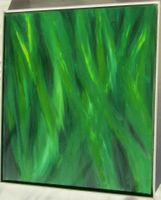 My green Garden - Ölbild auf Leinwand