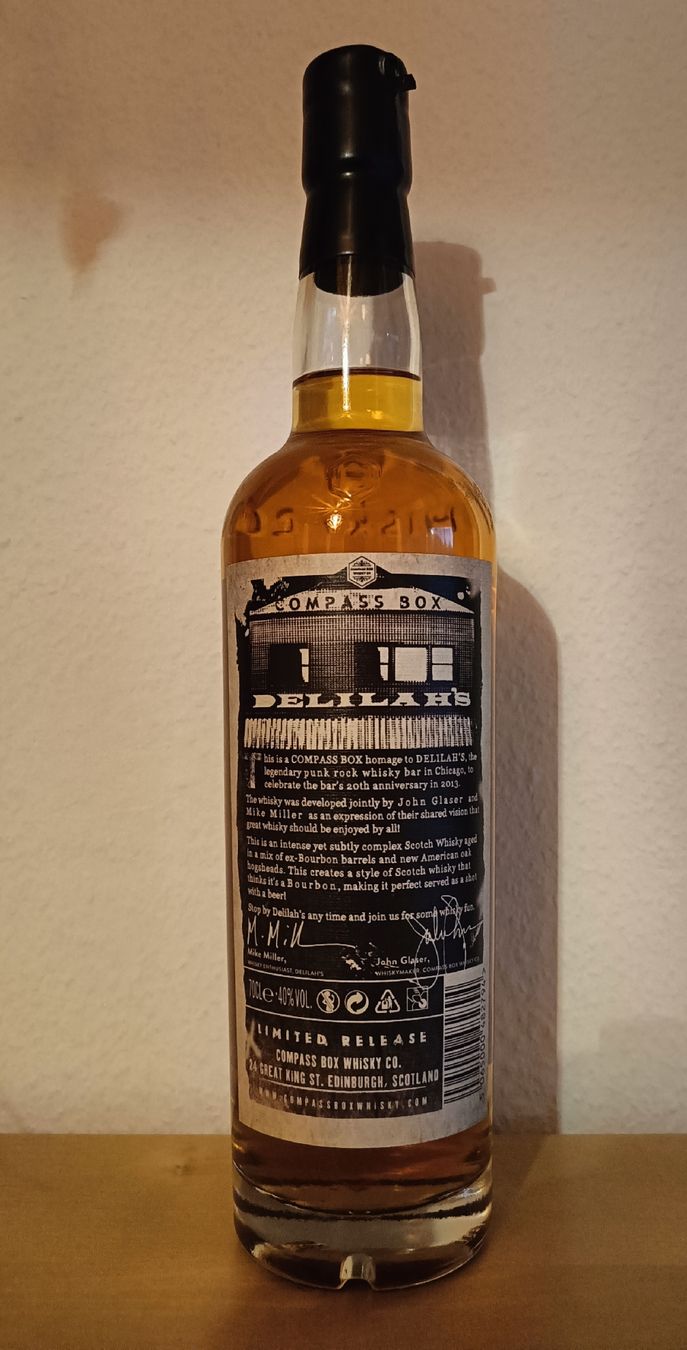 Bevande alcoliche: Extremely rare: Compass Box Delilah's 20th Anniversary – Nuovo e nell'imballaggio originale da Vevey venduto da dreetje9 1