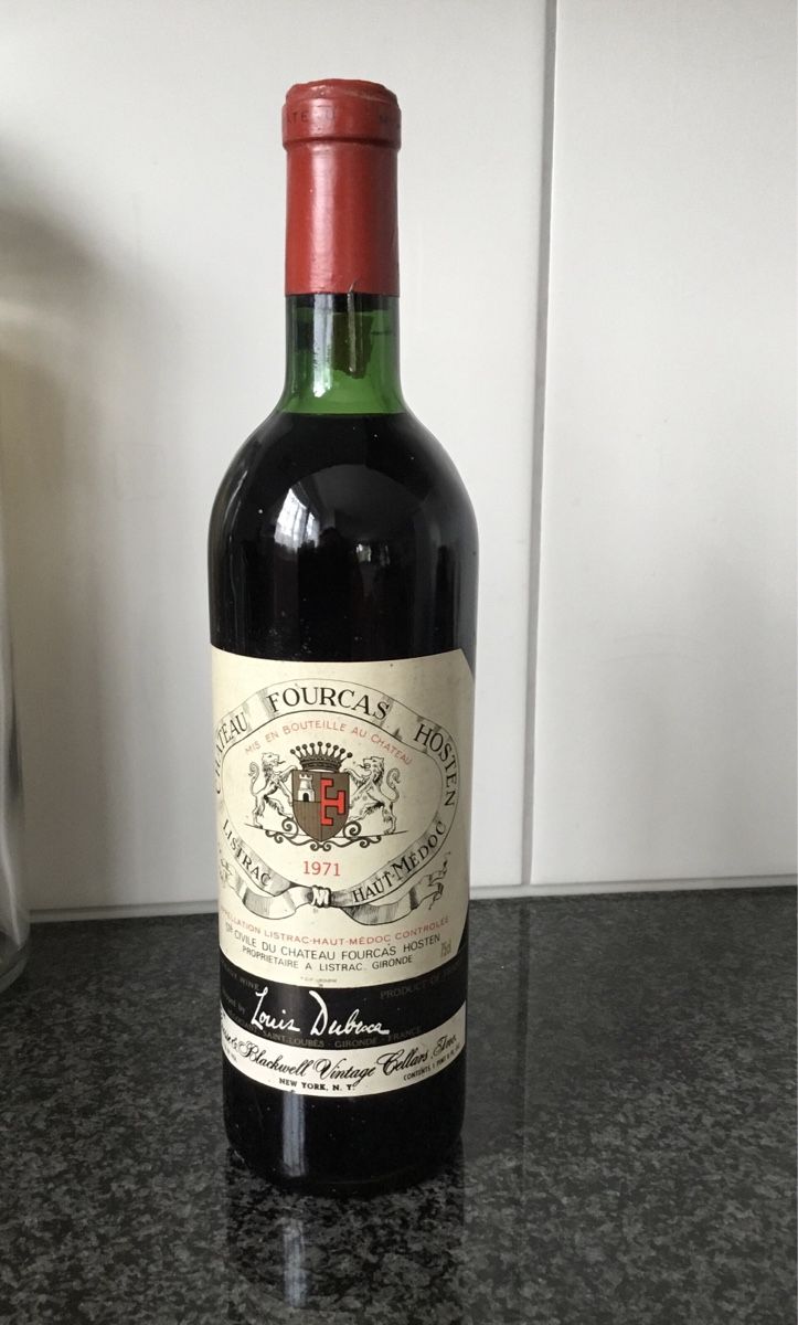 Wein: Château Fourcas Hosten 1971 Haut Médoc – Neu (gemäss Beschreibung) aus Rüschlikon von succes08 1