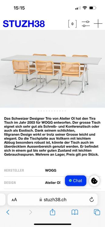 Wogg Tische: Table studio aluminium design vintage – Gebraucht aus Vevey von calvin_h 5