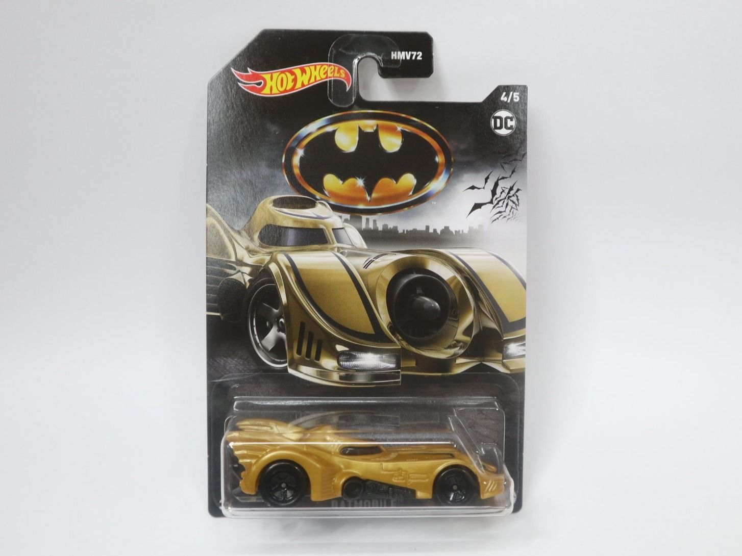 Hot Wheels Modellini d'auto: Hot Wheels Batmobile Batman Batmobil Gold 1989 – Nuovo e nell'imballaggio originale da Eschenbach SG venduto da Astalavista 1