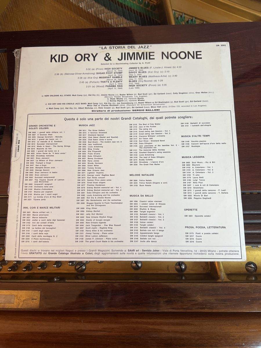 Dischi in vinile: LP Kid Ory & Jimmie Noone – Usato da Soazza venduto da RM-77 1